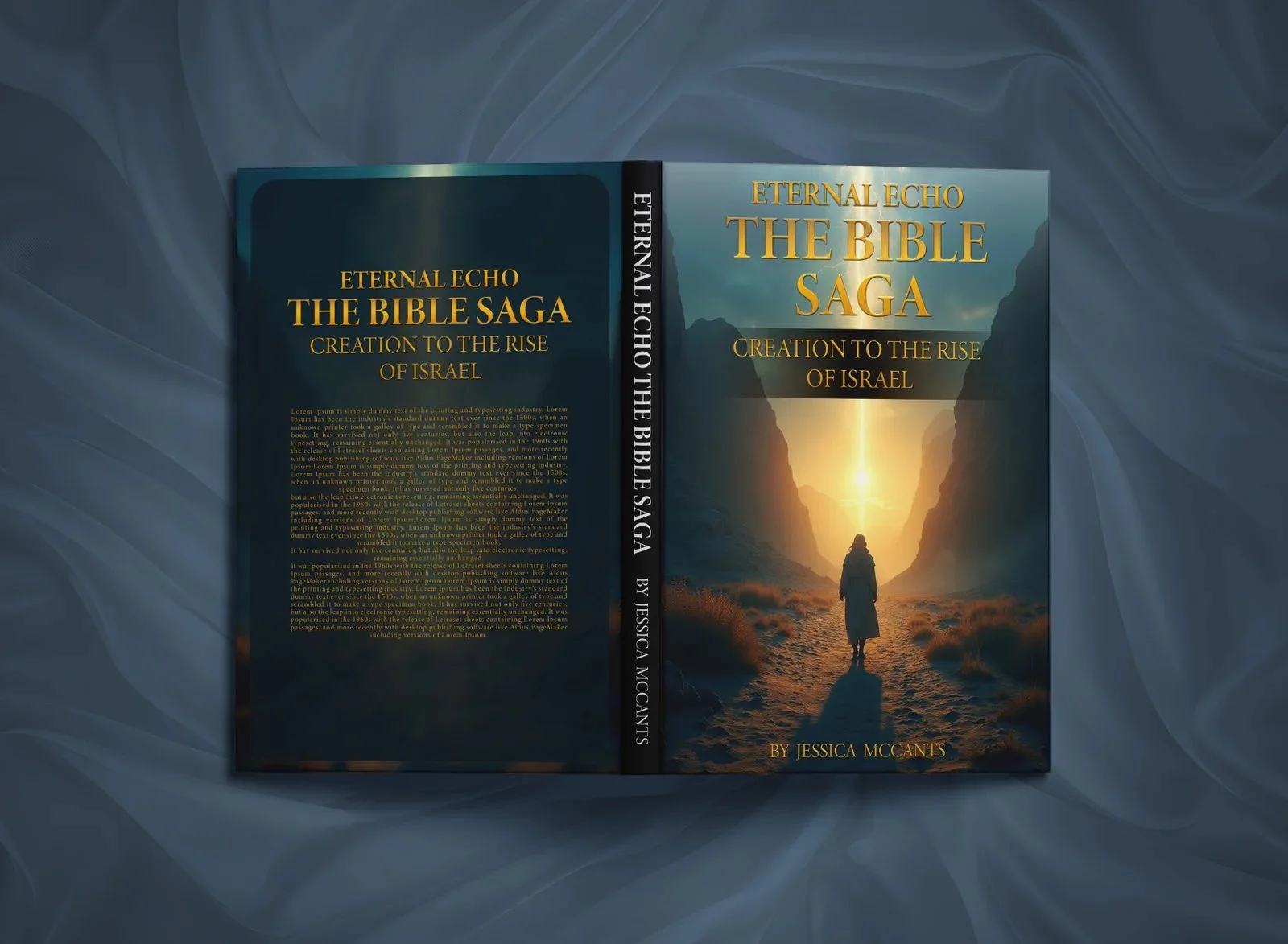 Full cover wrap for Eternal Echo: The Bible Saga by Jessica McCants