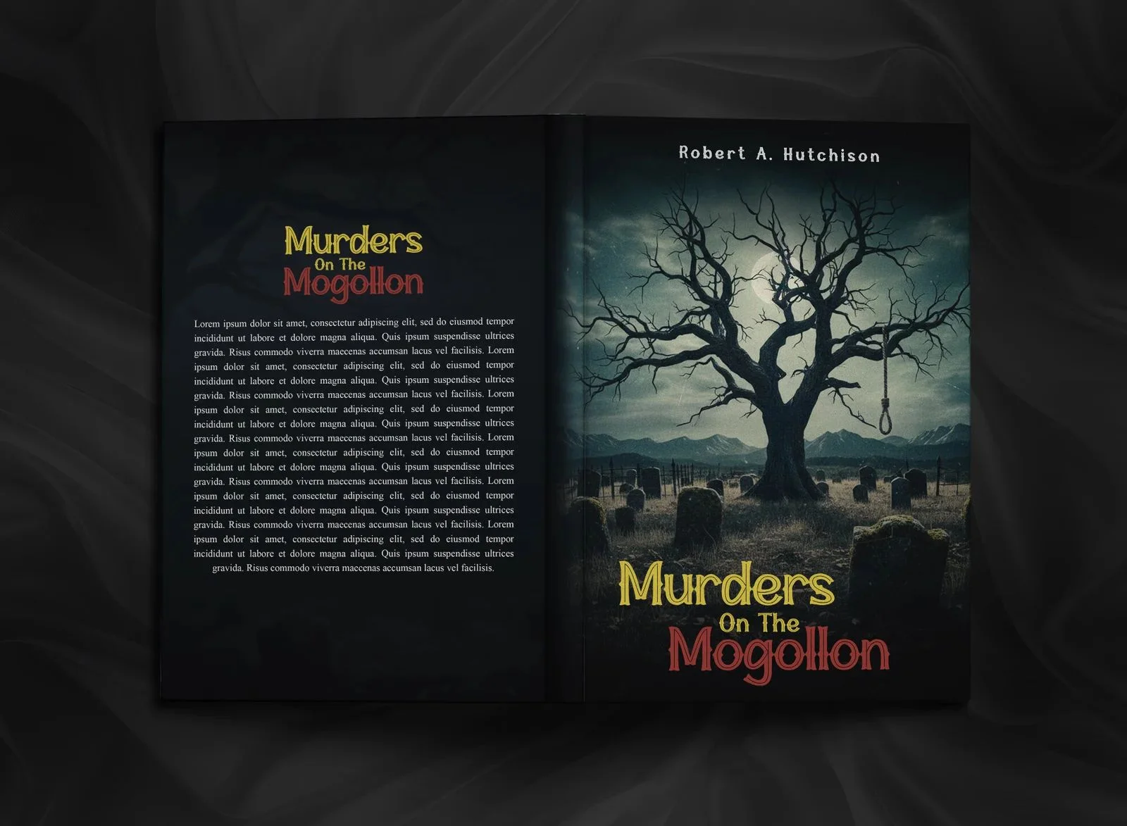 Full cover wrap for Murders on the Mogollon by Robert A. Hutchison