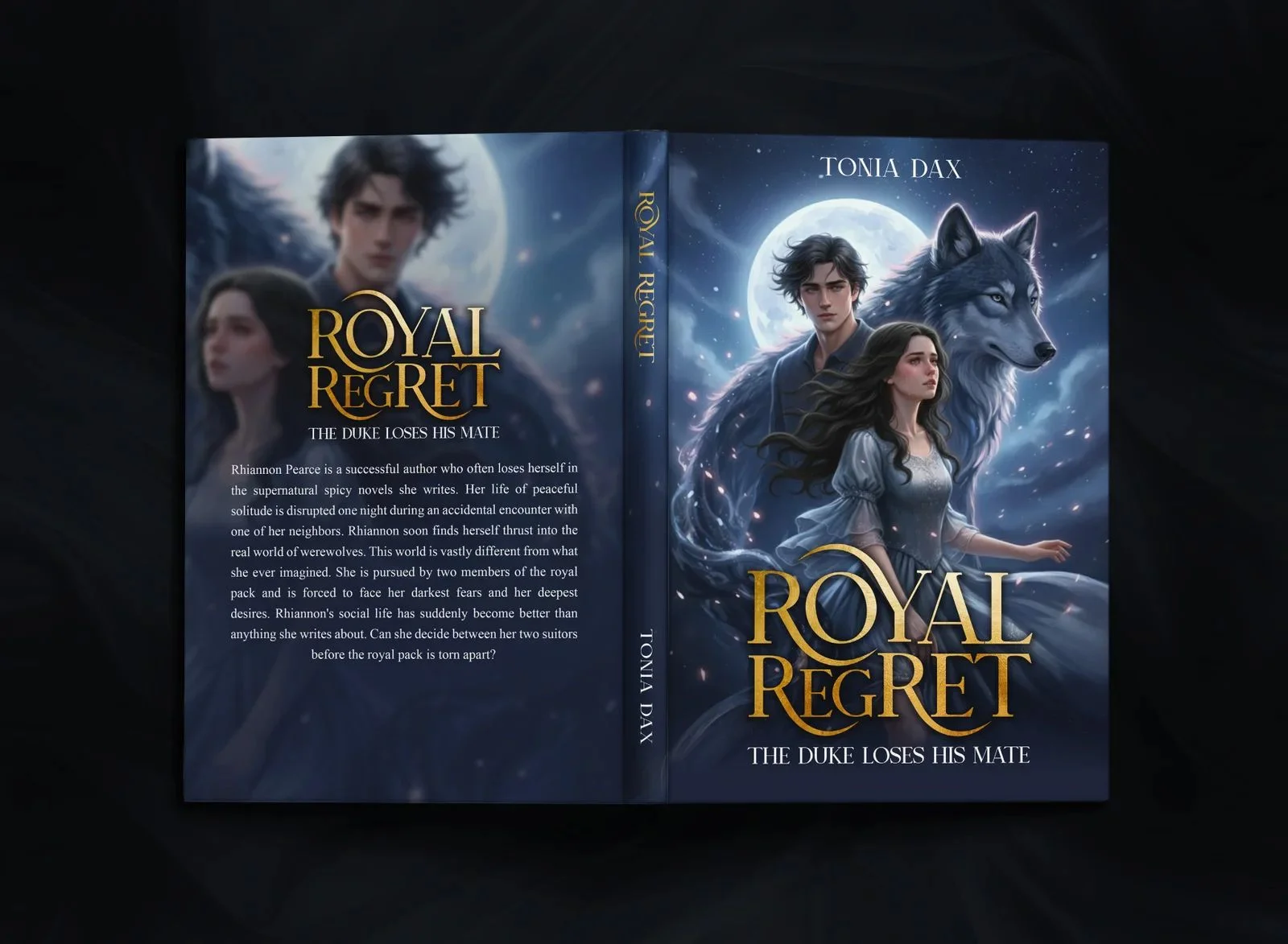 Full cover wrap for Royal Regret: The Duke Loses His Mate by Tonia Dax